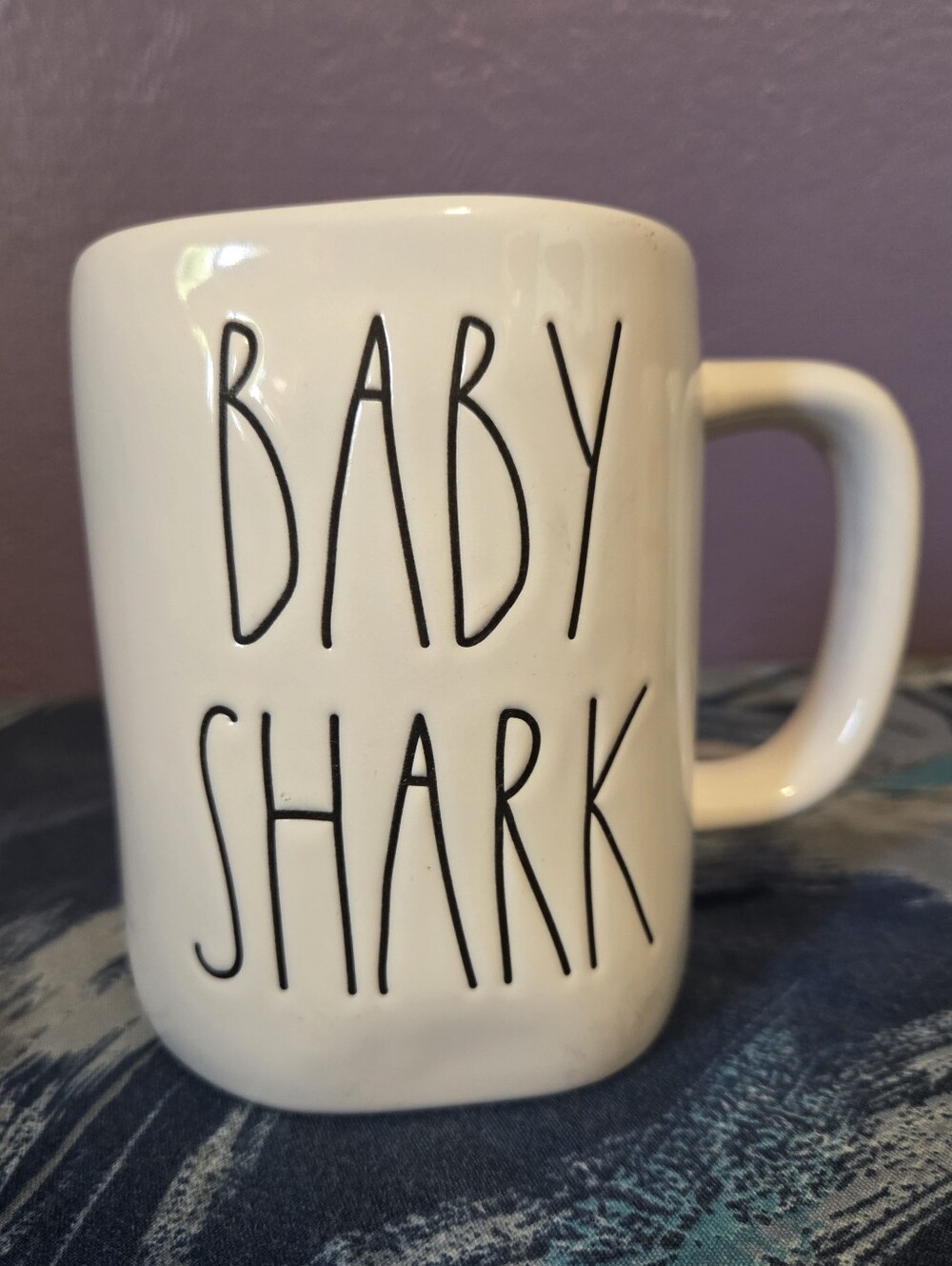 Rae Dunn "BABY SHARK" Coffee Mug